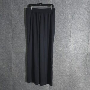 Under Armour Mens Pants L Black Loose Fit Logo Spell Out Elastic Waist Athletic